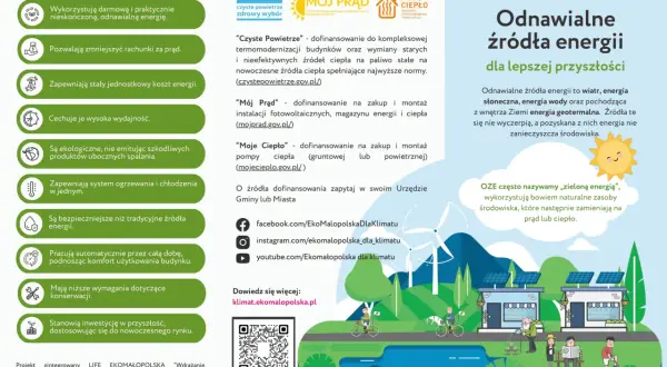 Odnawialne źródła energii to czysta przyszłość. Zmniejsz rachunki i dbaj o planetę, korzystając z wiatru, słońca i wody.
